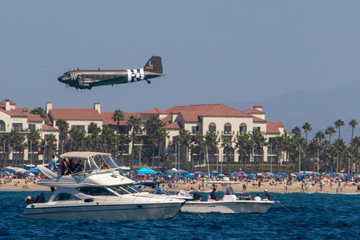 Flyover on a capt dave's boat tour