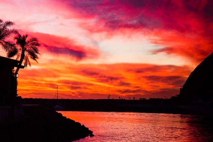 Dana Point Pink Orange Sunset