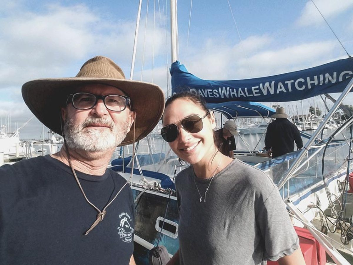 Captain Dave meeting Gal Gadot