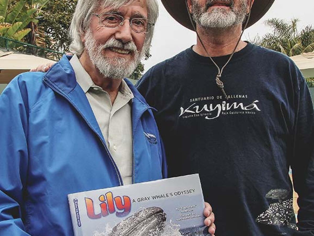Captain Dave meeting Jean Michael Cousteau