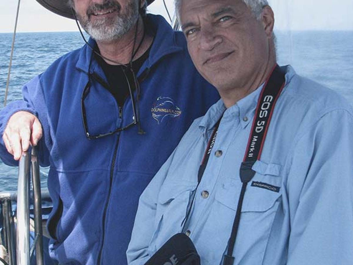 Captain Dave meeting Louie Psihoyos