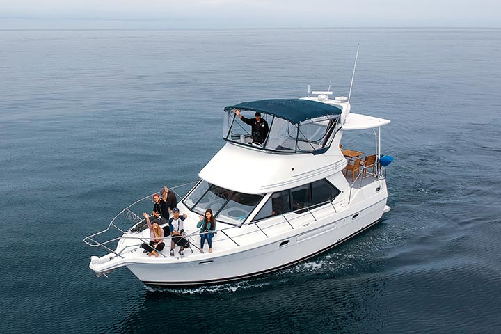 Drone View of Motor Yacht ORCA