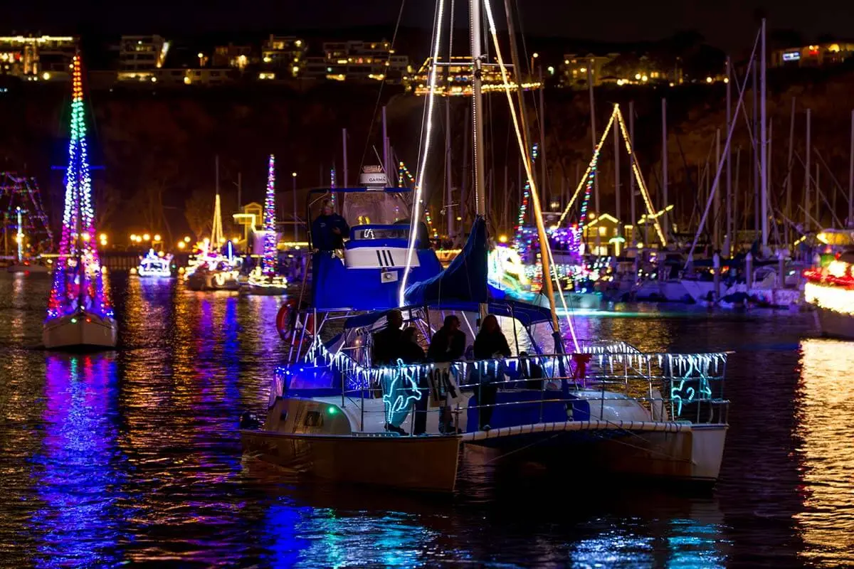Dana-Point-Boat-Parade-8933_1200x800_Copyright-Dolphin-Safari Catamaran DolphinSafari celebrates the holidays in the Dana Point Harbor Boat Parade of Lights