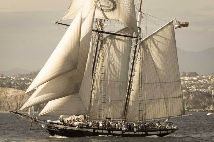 Tall ship Californian during Tall Ships Festival in Dana Point
