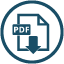 PDF document download icon