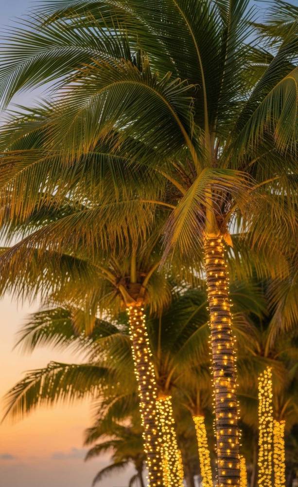 Christmas events in SoCal Dana Point Harbor holiday lights and palm trees
