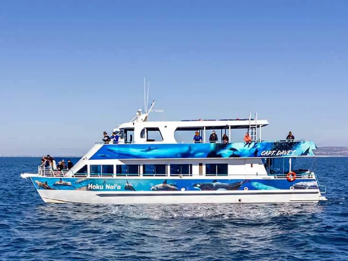 Hoku Nai'a Catamaran Boat Rental off the coast of Dana Point, CA