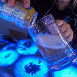 Hoku Nai'a features custom backlit countertops.