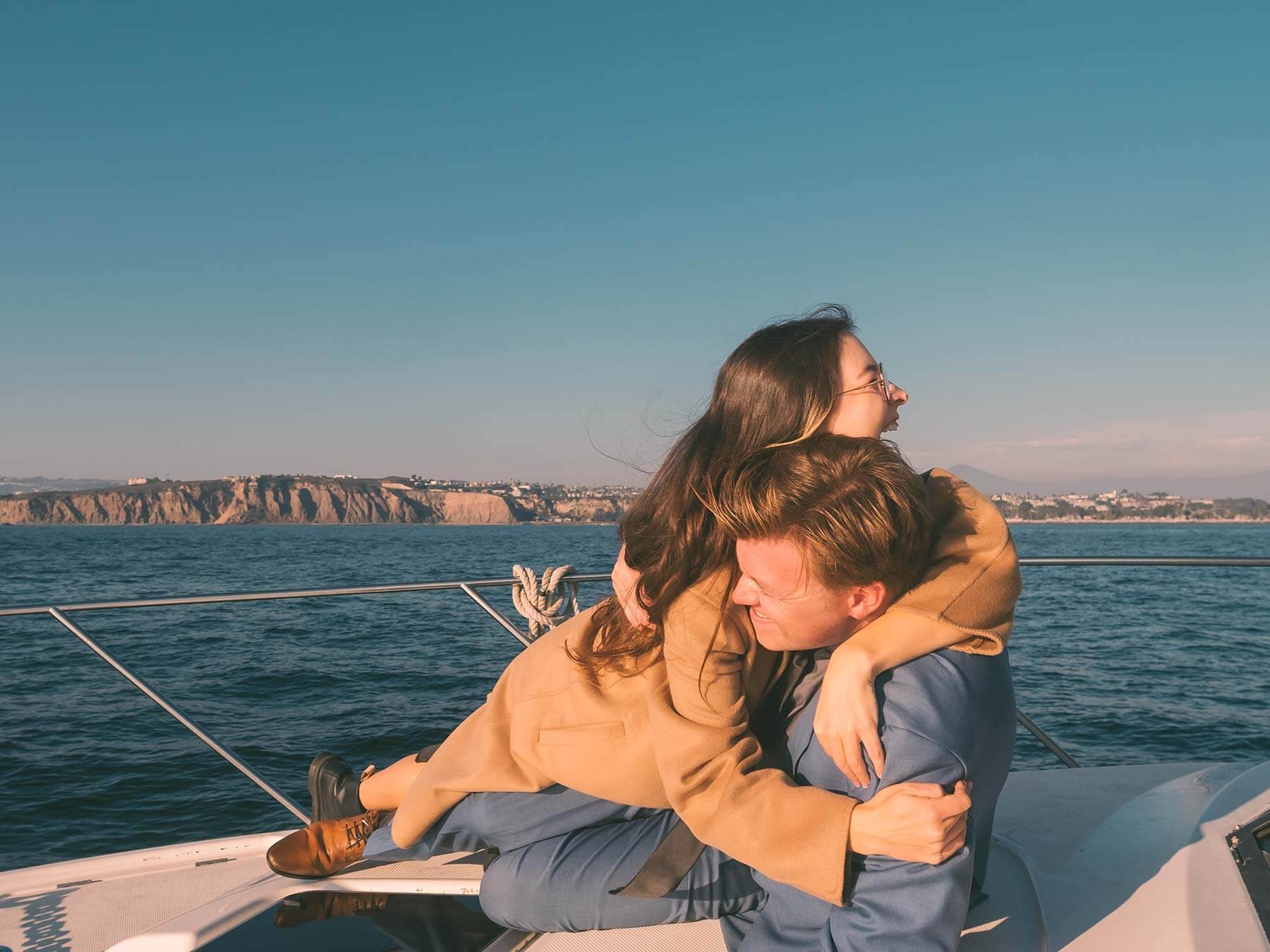 Marriage Proposal Marriage proposal at sea on a yacht off the coast of Dana Point, California