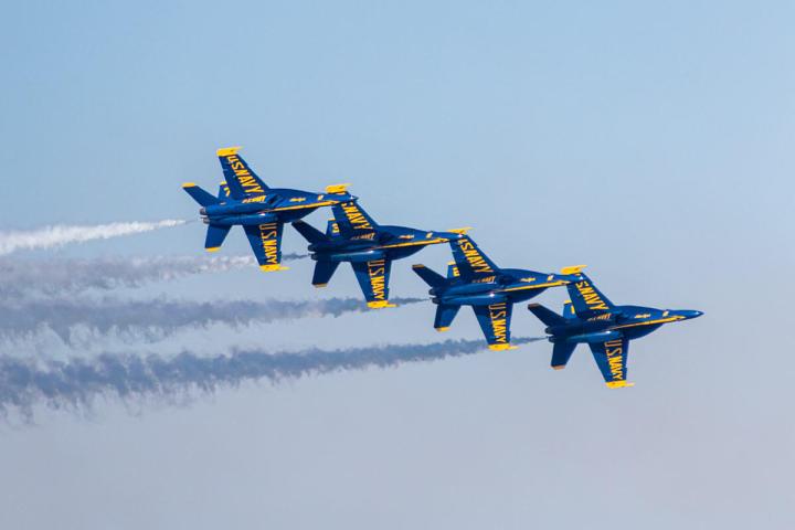 US Navy Blue Angels during our Pacific Airshow Safari in Huntington Beach